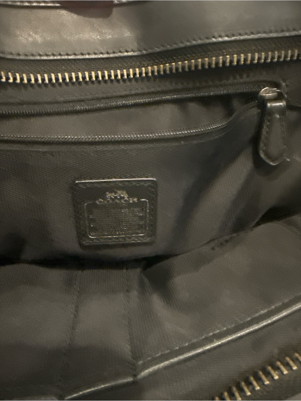 Coach Swagger 27 Satchel Bag - Black - Picture 7 of 9